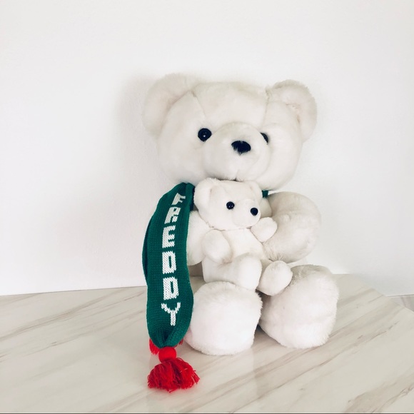 Frederick & Nelson Vintage White Bear and Baby